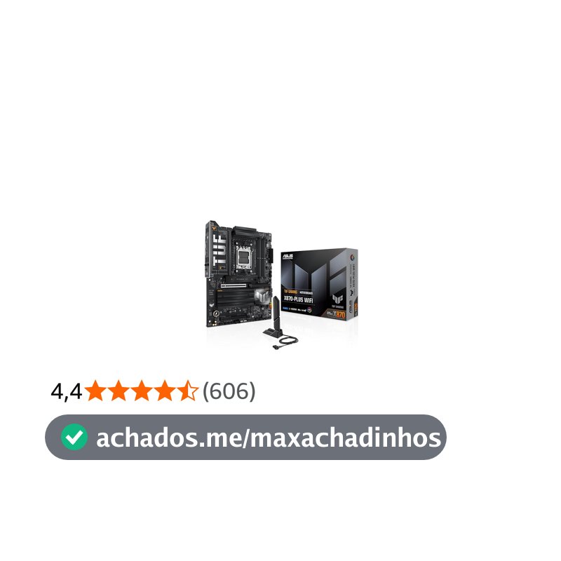 ASUS TUF GAMING X870-PLUS WIFI - Placa-mãe com 256 GB, 4 dispositivos compatíveis, Preto (WiFi)
