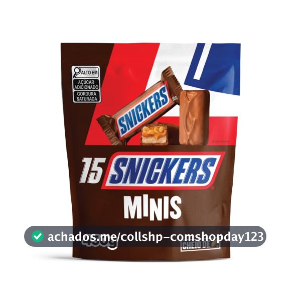 Chocolate Snickers Original Minis 15Un