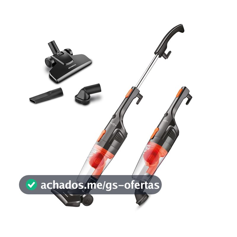 MONDIAL Aspirador de Pó Vertical Turbo Cycle, Preto/Laranja, 1100W, 110V - AP-35