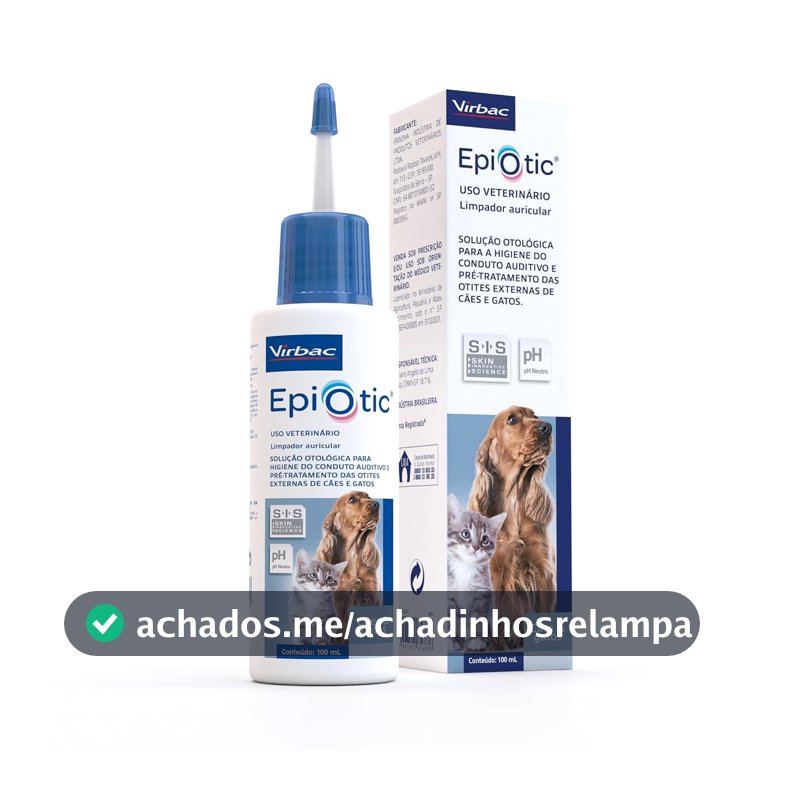 Tratamento Otológico para Cães e Gatos Virbac Epiotic SIS, 100ml