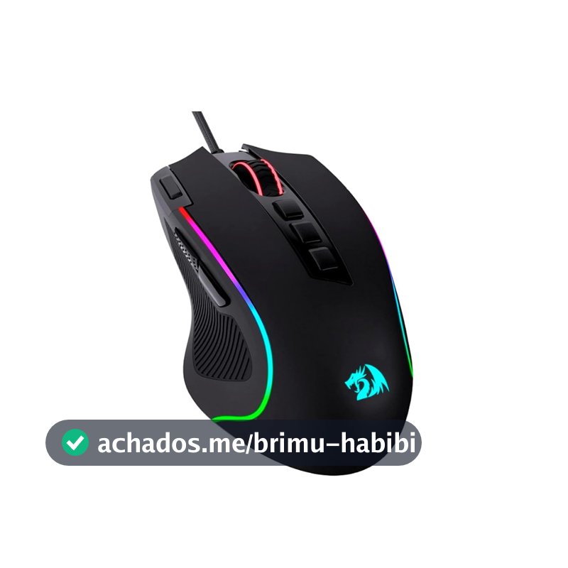 Mouse Gamer Redragon Predator RGB M612-RGB, Preto
