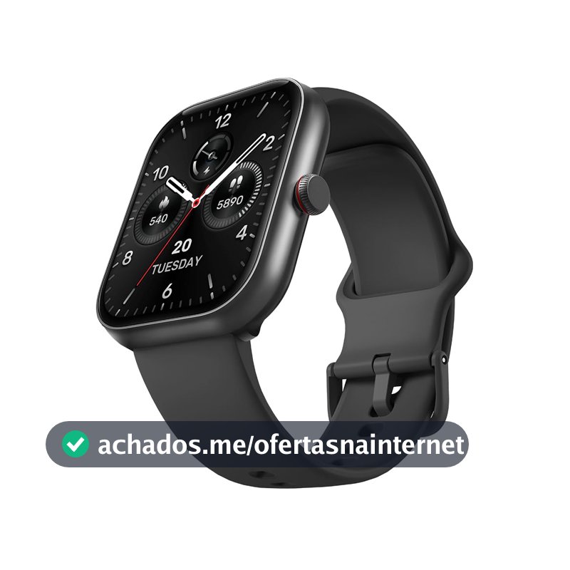 Bettdow SmartWatch, relogio smartwatch com 1.91" Ecrã tátil e AI, à prova d'água IP68, relogio feminino e masculino com 100+ Modos Esportivos Faz e Recebe Ligações(preto)