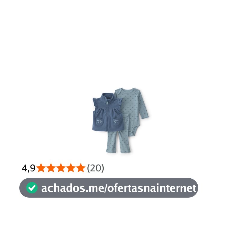 Conjunto de 3 peças de body e calça 3-piece Bodysuit Pant Sets Carter'sMeninas