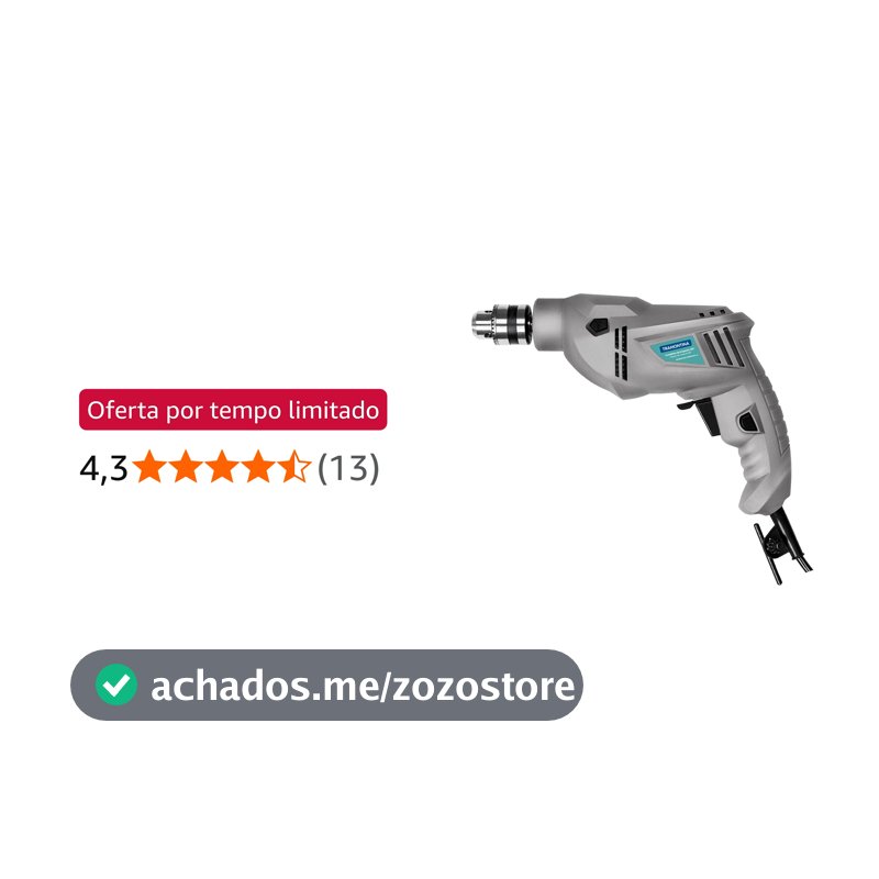 Furadeira de impacto 3/8" 500W, 110V