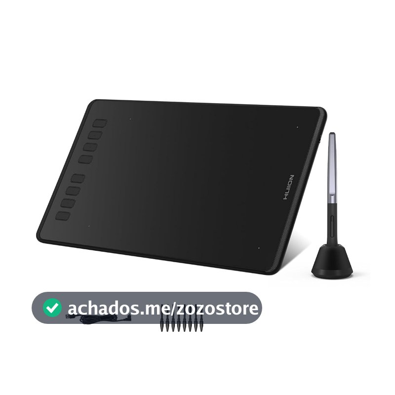 Huion Inspiroy H950P Mesas Digitalizadoras, caneta sem bateria, sensibilidade à pressão 8192 e 8 atalhos definidos pelo usuário, compatível com Mac, Linux (Ubuntu), Windows PC e Android