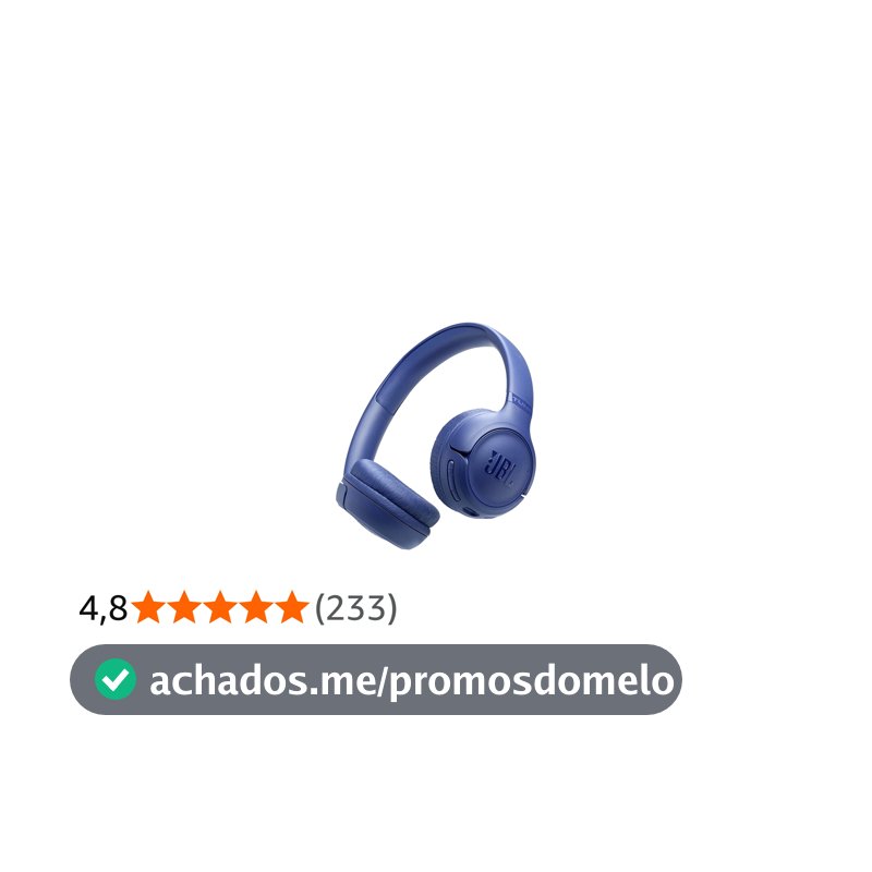 JBL, Fone de Ouvido Bluetooth Over-Ear, Tune 530BT, Sem Fio, Até 76 Horas de Bateria - Azul