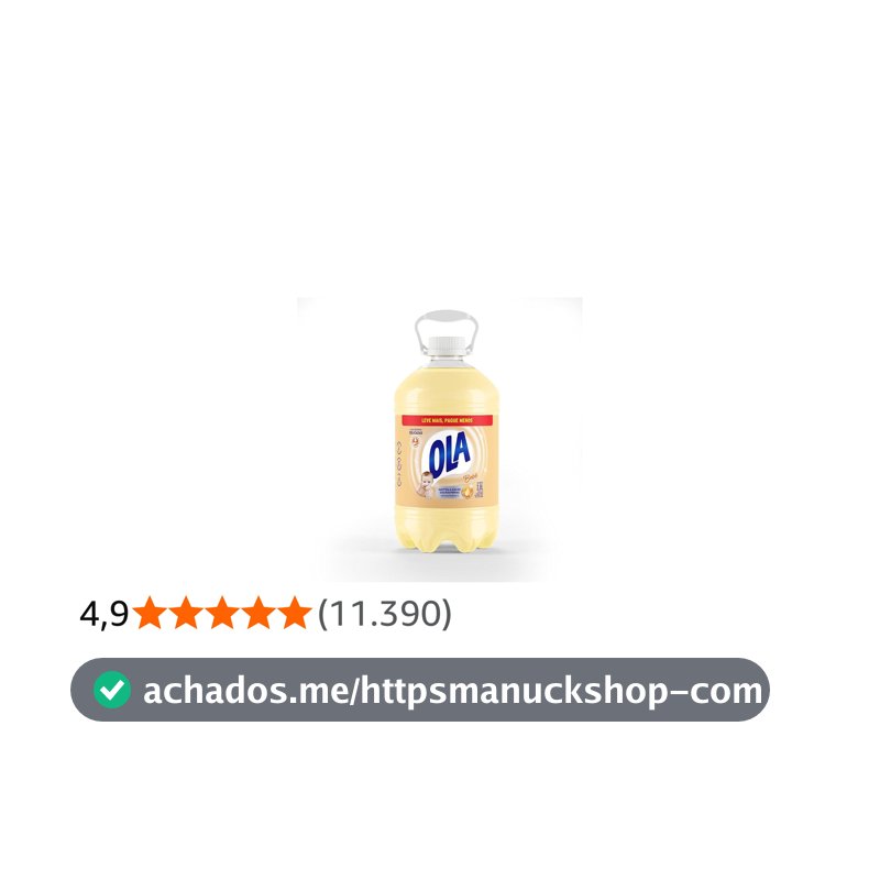 Ola Bebê Sabão Líquido para Roupas Finas e Delicadas, 3,8L