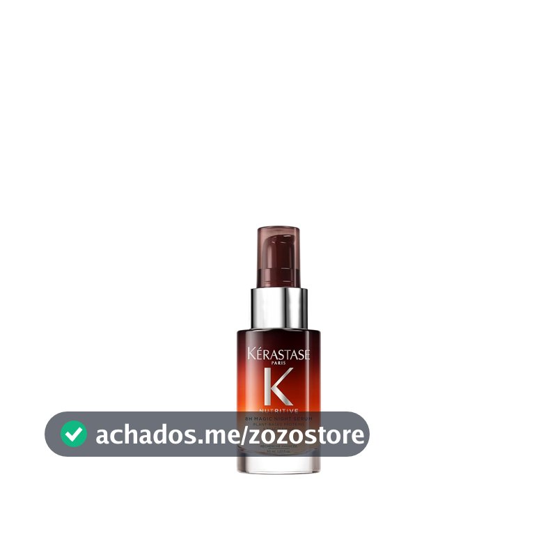 Kérastase Nutritive Sérum Capilar Noturno 8H Magic Night Travel Size Para Cabelos Secos com Nutrição Profunda, Proteção Contra a Fricção do Travesseiro e Cabelos Mais Fortes 30ml