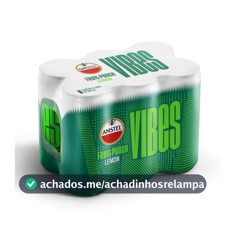 Amstel Vibes Bebida Mista Limão, Pack 6 Latas 269ml
