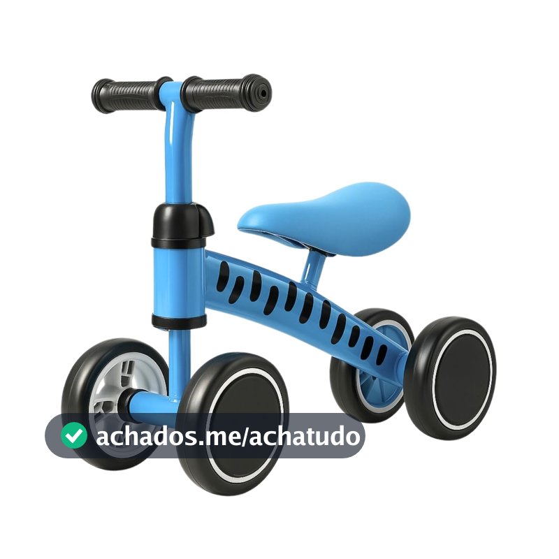 Bicicleta de Equilibrio Andador Infantil sem Pedal para Crianças (Azul)