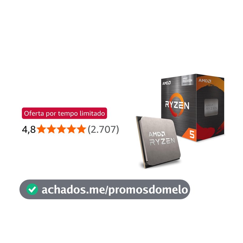 Processador AMD Ryzen 5 5600GT (AM4/6 Cores/12 Threads/4.6GHz/19MB Cache/Wraith Stealth/AMD Radeon)