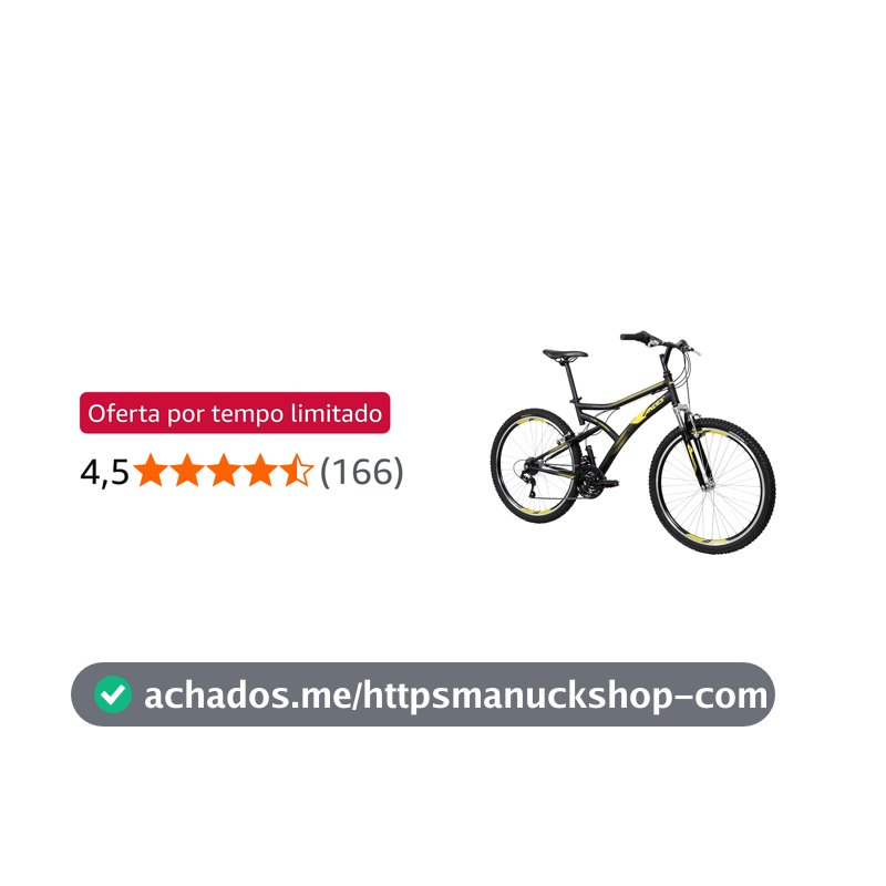 Bicicleta Caloi Andes Aro 26, 21 Marchas, Grip Shift, Suspensão Dianteira 30mm, Freio V-Brake, Cidade, Passeio e Lazer