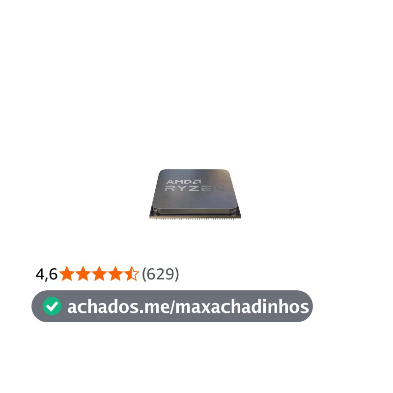 Processador AMD Ryzen 7 5700X, 3,4 GHz, 8 núcleos, 16 threads, cache de 32 MB, soquete AM4, OEM
