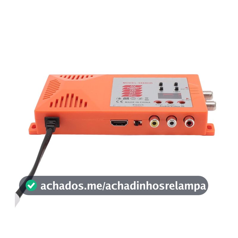 BTSEURY Modulador para RF, Conversor Composto AV para TV PAL NTSC, Com de Canal para Dispositivos de Streaming, Fire Stick, Box, 360, DVD, Videocassete, Laptop, PC (Plugue dos EUA)