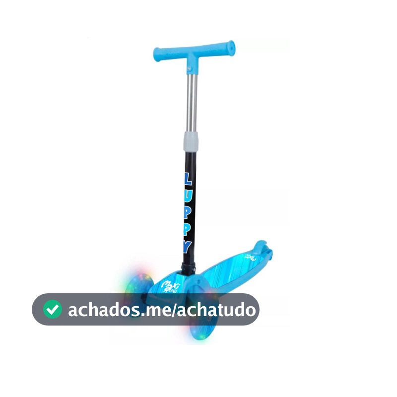 Patinete Infantil Dobrável 3 Rodas Led Luppy Maxi Toys