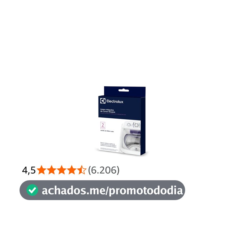 Electrolux Kit com 2 Limpa Máquina de Lavar Roupas
