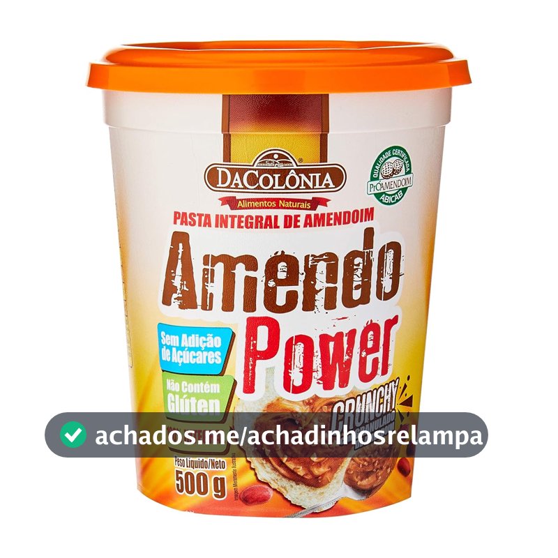 DaColônia Amendopower Pasta de Amendoim Integral Crunchy 500g