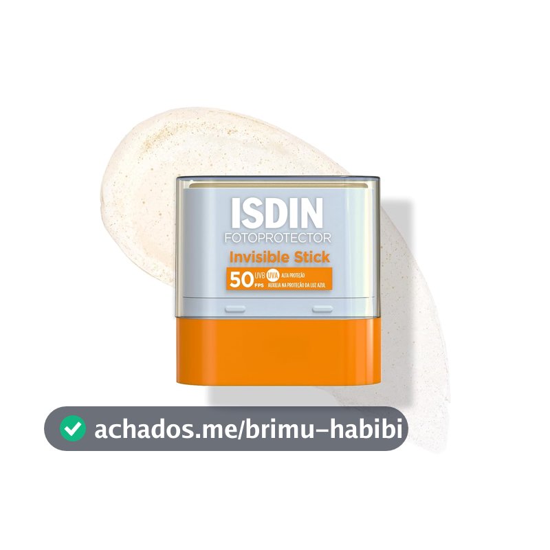 ISDIN Protetor Solar Facial em bastão Invisible Stick FPS 50-10G
