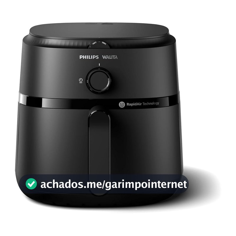 Philips Walita Fritadeira Airfryer Série 1000 XL 6,2L, Preta, 110V