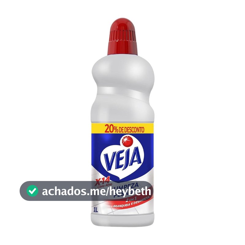 Veja Limpador para Limpeza Pesada Cloro Ativo 2 em 1 - 1L