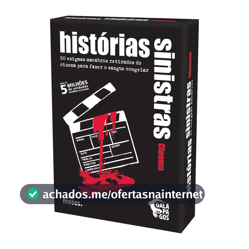 Galápagos, Histórias Sinistras Cinema (Black Stories Cinema), Jogo de Enigmas para Amigos, 2+ jogadores, 15 minutos por partida
