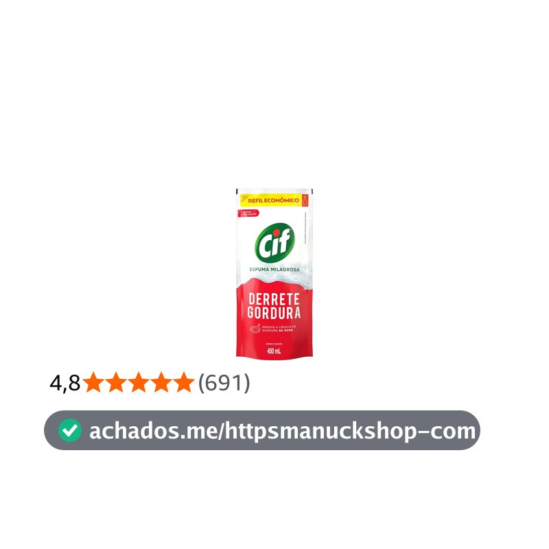 Limpador Especialista CIF Derrete Gordura 450 ml Refil Econômico (Packaging May Vary)
