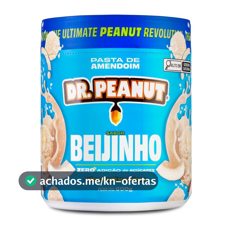 Pasta de Amendoim DR. Peanut Beijinho 600G - Com Whey Protein