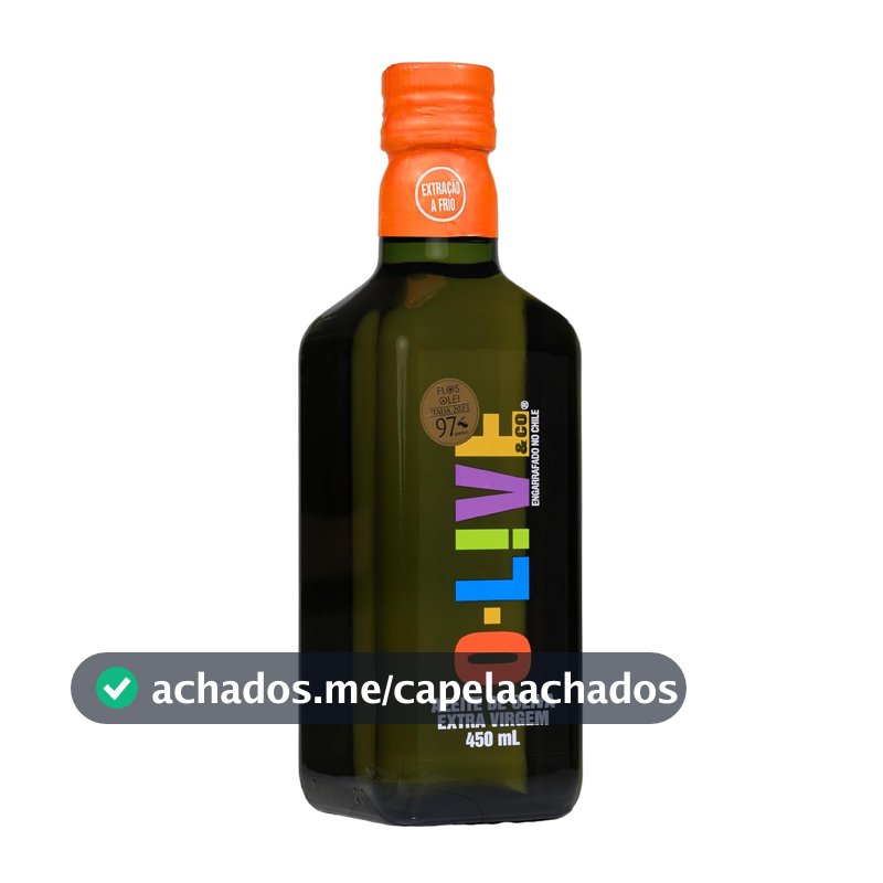 Azeite de oliva extra virgem, O-LIVE & Co, Chileno, vidro, 450ml
