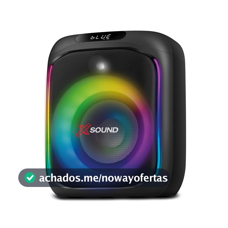 MONDIAL Caixa de Som Party Box, Luzes Multicores, Bluetooth, 350W RMS, TWS - PBX-350