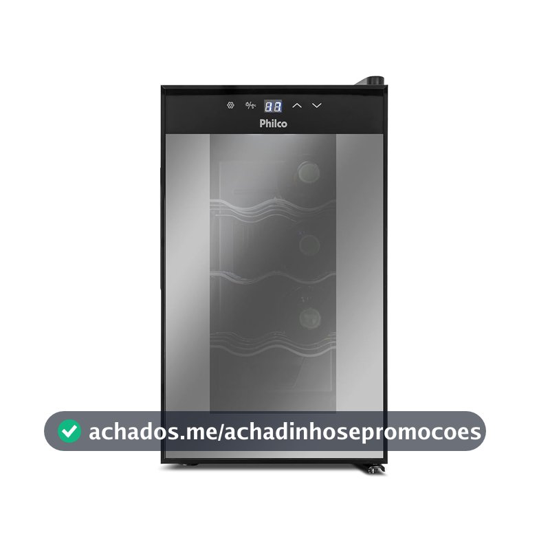 Adega Philco PAD8 8 Garrafas Display Digital BIV