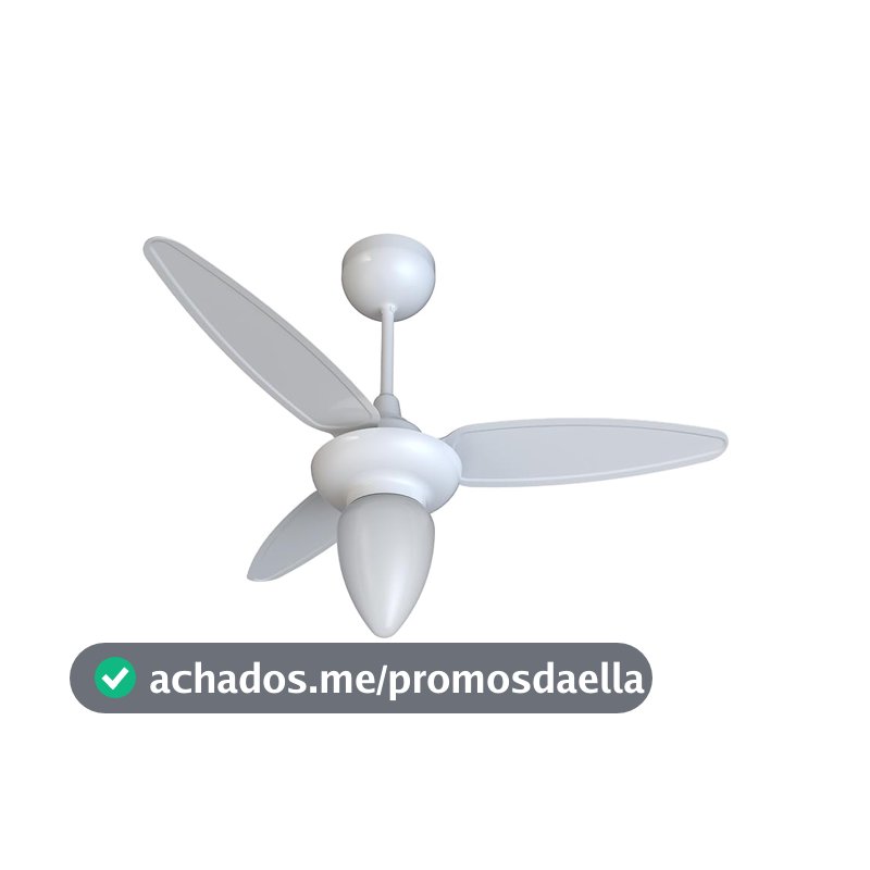 Ventisol Ventilador de teto wind br 3p inj branco c/r inverter bivolt