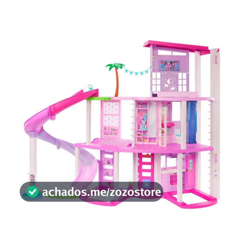 Barbie Dreamland Conjunto de Brinquedo Casa com Escorregador 3Y+, Plástico