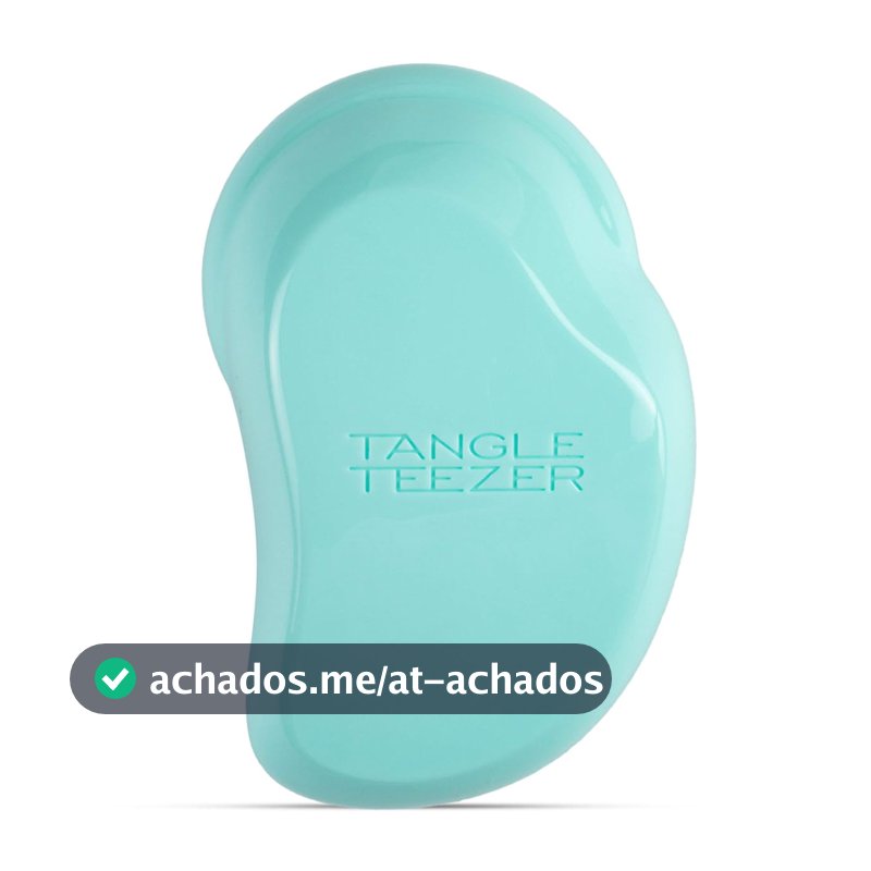 Tangle Teezer - Escova de cabelo desembaraçadora The Original Mini para todos os tipos de cabelo, úmido e seco. Cor: Verde água