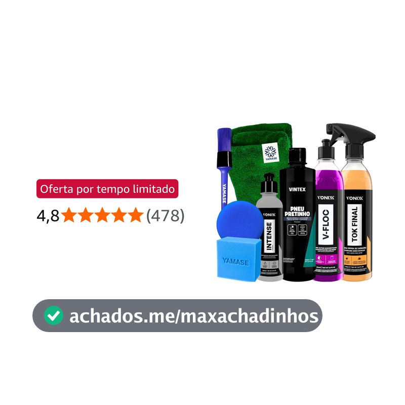 KIT SHAMPOO V-FLOC CERA TOK FINAL REVITALIZADOR INTENSE 240ML VONIXX PRETINHO VINTEX