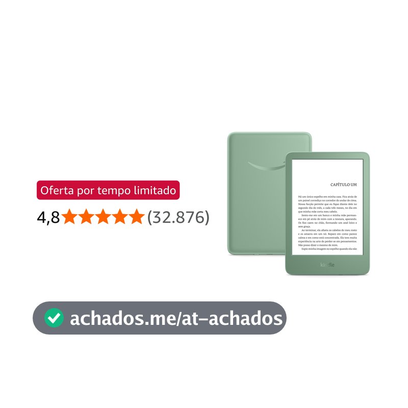 Kindle 16 GB (modelo 2024) - Leve e compacto, com tela antirreflexo, trocas de página rápidas, luz frontal ajustável e bateria de longa duração - Cor Verde