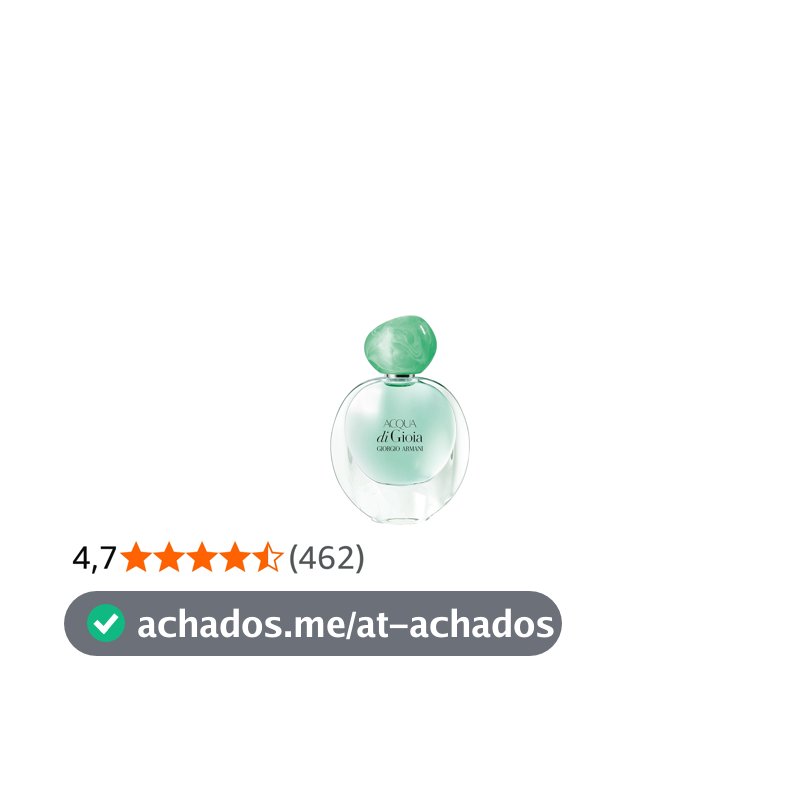 Armani Beauty, Acqua di Gioia, Eau de Parfum, Giorgio Armani, Perfume Feminino Fragrância Cítrica Aquática Refrescante com Notas de Limão, Hortelã e Jasmim