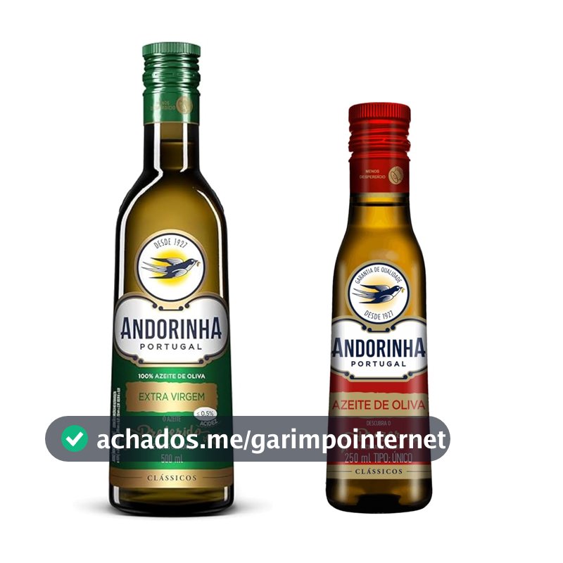 Kit Azeite Andorinha Extra Virgem 500ml + Tipo Único 250ml