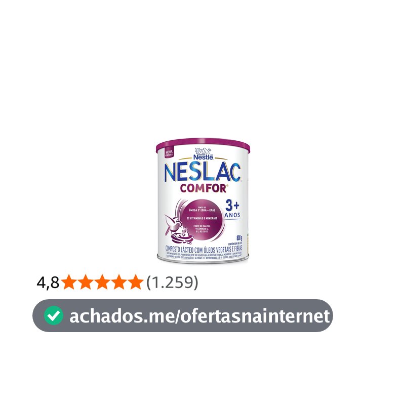 Neslac Comfor - Composto Lácteo, 800g