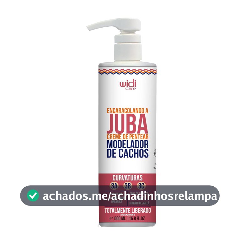 Widi Care Creme de Pentear Encaracolando a Juba 500ml