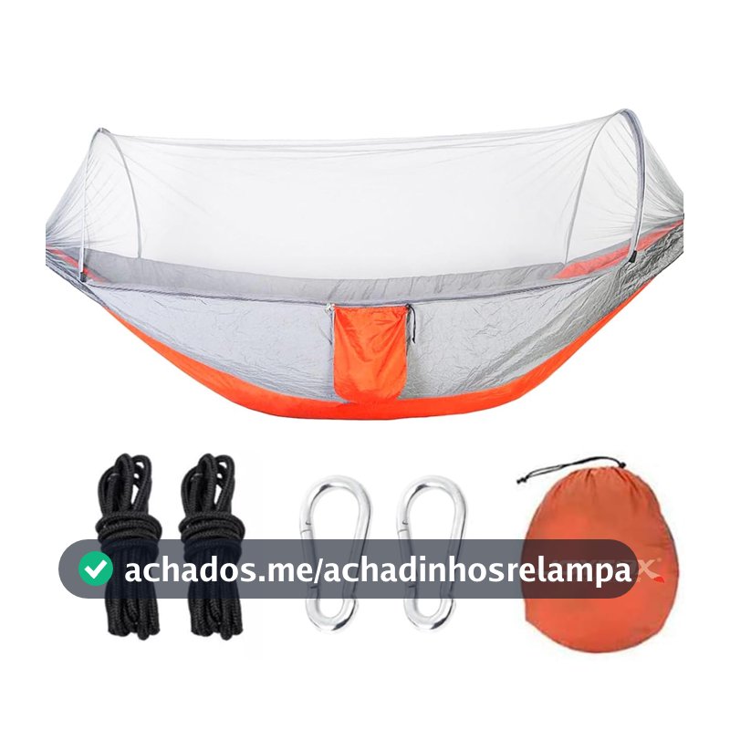 JOYFOX Rede de Dormir Camping com Mosquiteiro 210T e Suporte 250kg