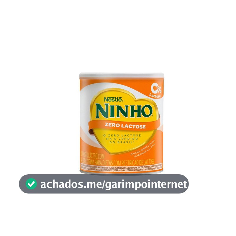 Leite em Pó Ninho Forti+ Zero Lactose, 380g
