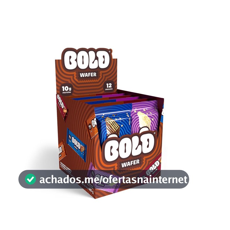 Bold Wafer Proteico Caixa Mista 10g de Proteína com 12 Unidades sem Adição de Açúcar