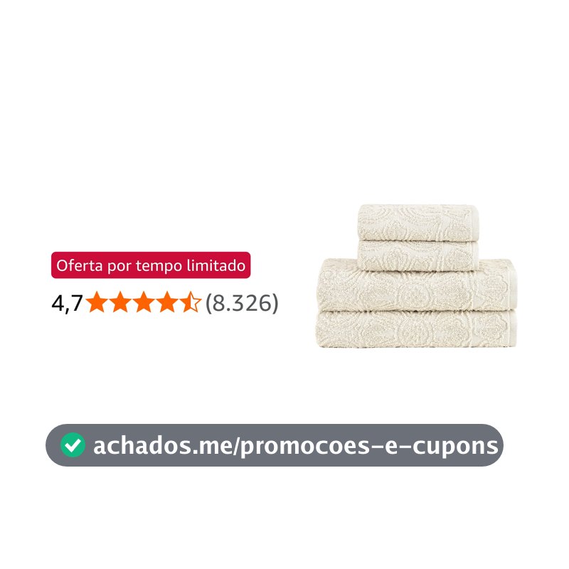 Buddemeyer Jogo de toalhas Florentina Extra Soft Banho Bege 4 peças