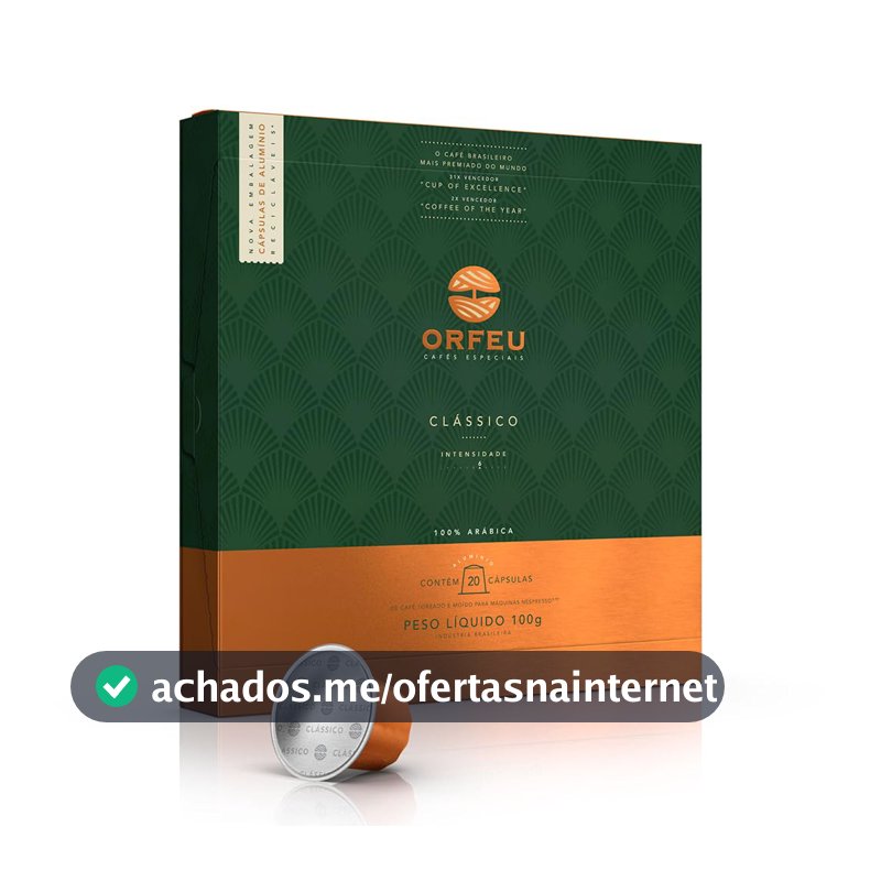 Cápsulas Orfeu Clássico Compatíveis Nespresso® 20 Unidades