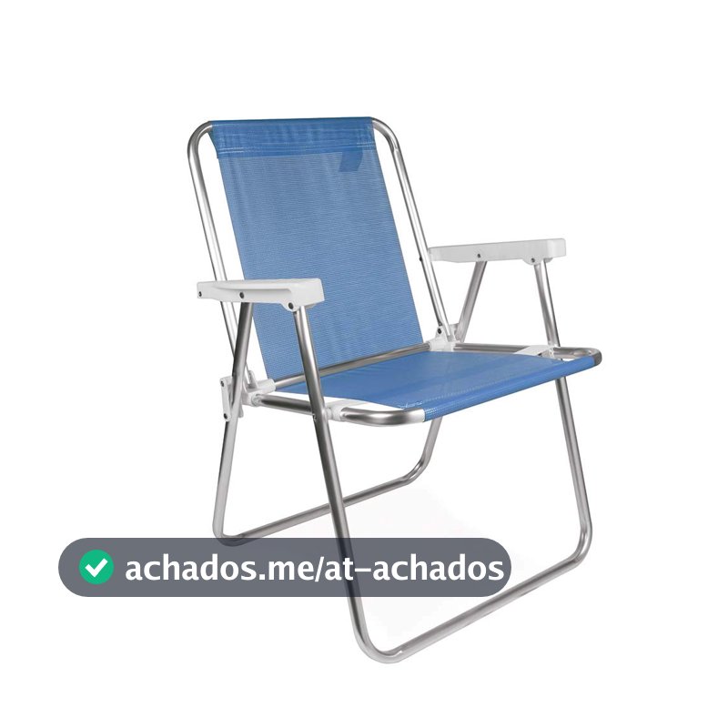 Mor - Cadeira Alta Alumínio Azul