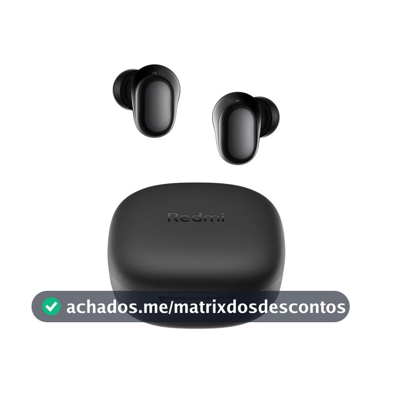 Fone Bluetooth Redmi Buds 6 Play Xiaomi, Preto (XM812PRE)