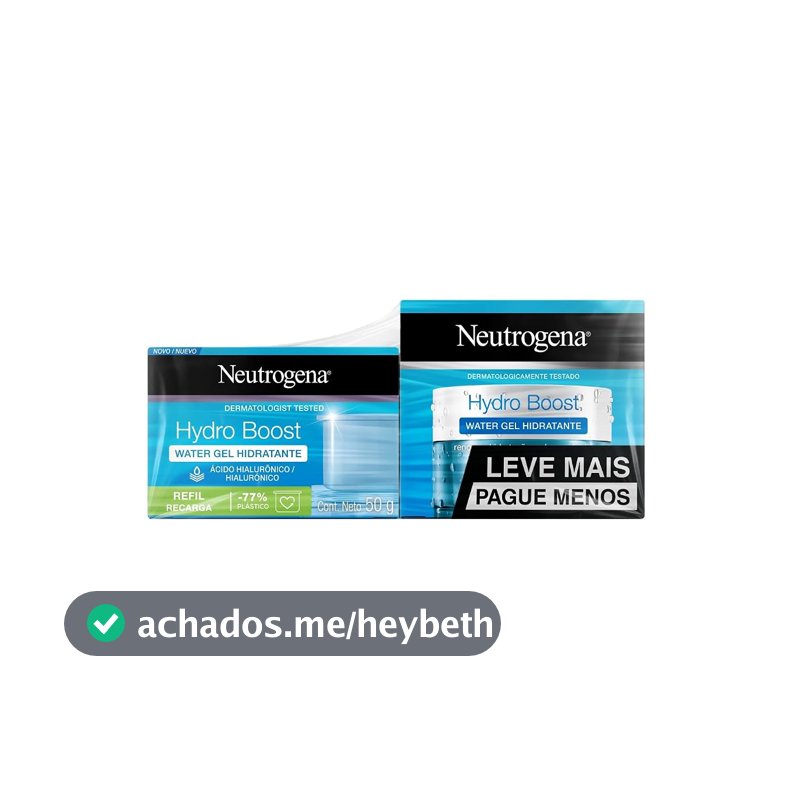 Hidratante Facial Neutrogena Hydro Boost Water Gel, 50g, Kit com 2 Unidades
