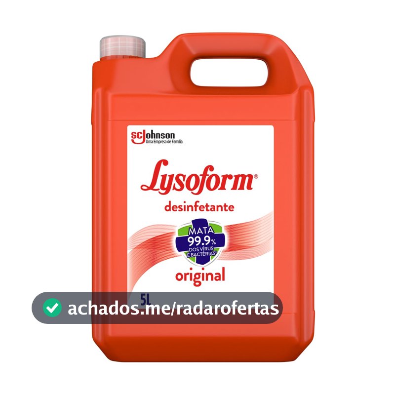 Lysoform Original, Desinfetante Líquido, Limpeza Casa, 5L
