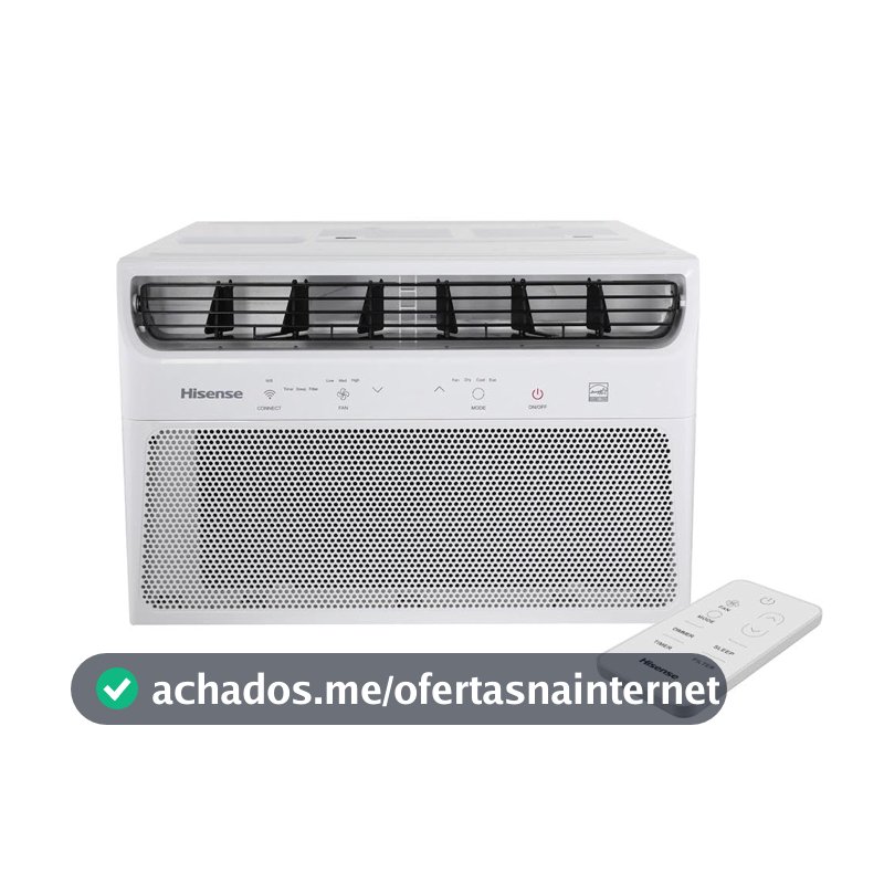 Ar Condicionado Janela Eletrônico Hisense com Wi-Fi 10.000 BTUs Frio R-32 AW-10CW2RVGU00-220V