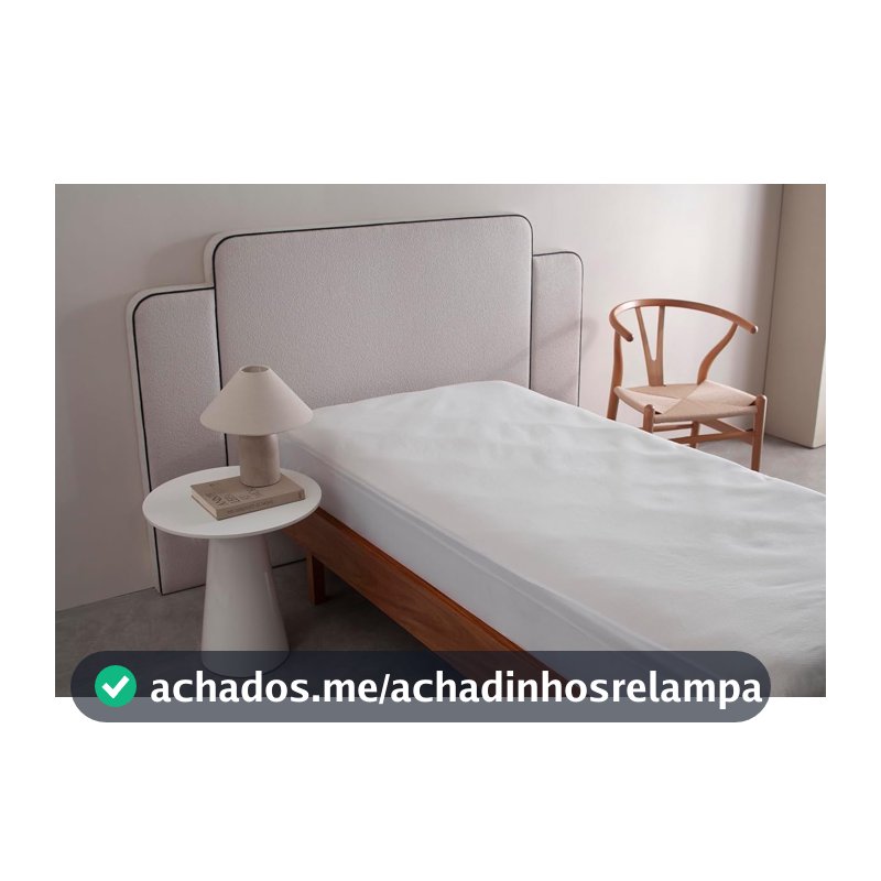 Buddemeyer Protetor de Colchão Solteiro Soft Cotton Algodão Branco